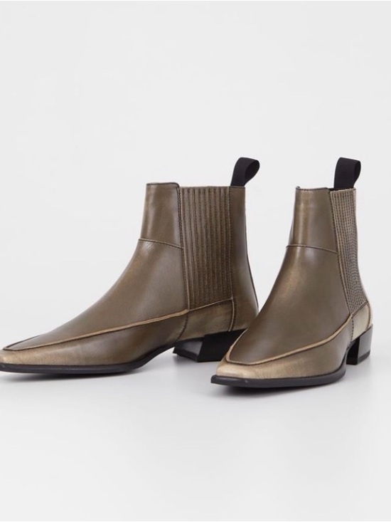 Vagabond Shoes - Vagabond Olive Green Chelsea Ankle Boots